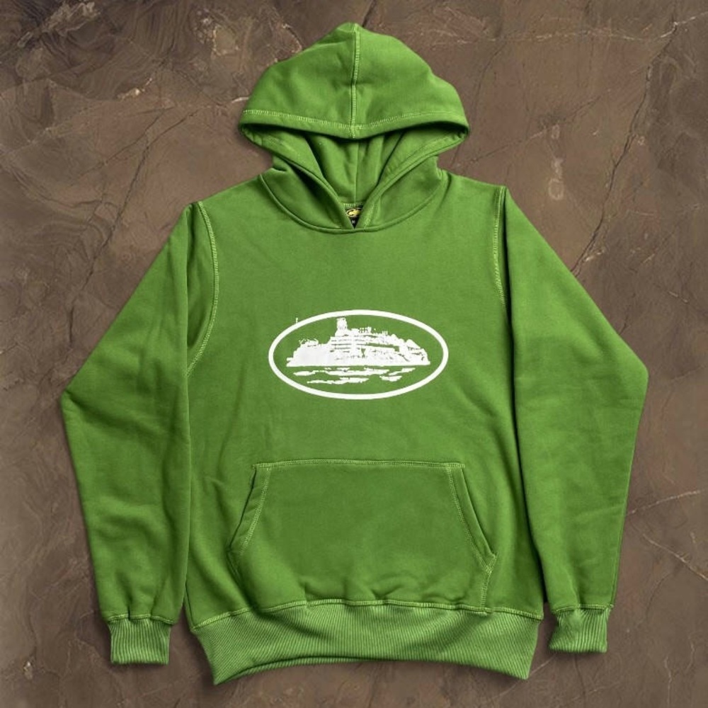 Classic Green Hoodie with Graphic Design